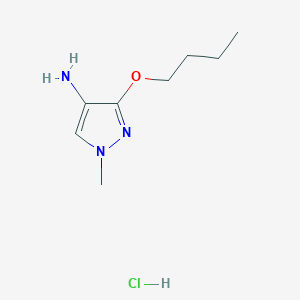 3-Butoxy-1-methylpyrazol-4-amine;hydrochloride