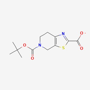 5-[(2-methylpropan-2-yl)oxycarbonyl]-6,7-dihydro-4H-[1,3]thiazolo[5,4-c]pyridine-2-carboxylate