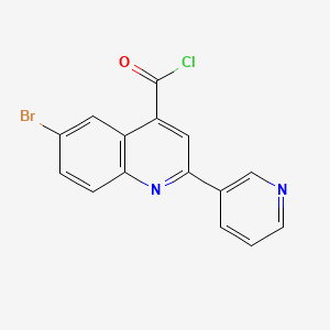 6-Bromo-2-pyridin-3-ylquinoline-4-carbonyl chloride hydrochloride