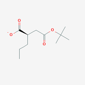 molecular formula C11H19O4- B12348077 Butanedioic acid, propyl-, 4-(1,1-dimethylethyl) ester, (R)- 