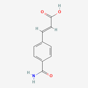 molecular formula C10H9NO3 B12348082 3-(4-Carbamoylphenyl)acrylic acid 