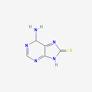 6-Amino-6,9-dihydropurine-8-thione