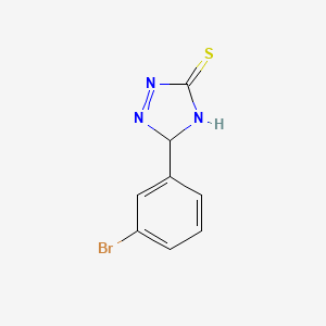 molecular formula C8H6BrN3S B12348141 3-(3-Bromophenyl)-3,4-dihydro-1,2,4-triazole-5-thione 