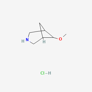 molecular formula C7H14ClNO B12348149 6-Methoxy-3-azabicyclo[3.1.1]heptane;hydrochloride 