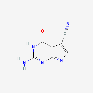 2-Amino-4-oxo-3,4a-dihydropyrrolo[2,3-d]pyrimidine-5-carbonitrile