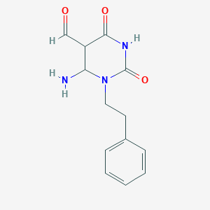 6-Amino-2,4-dioxo-1-phenethylhexahydropyrimidine-5-carbaldehyde