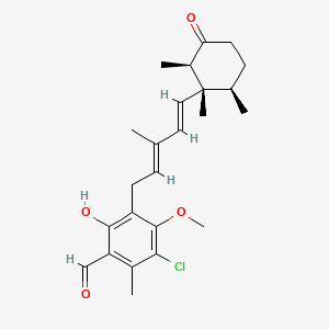 molecular formula C24H31ClO4 B1234824 4-O-Methylascochlorin CAS No. 38561-40-9