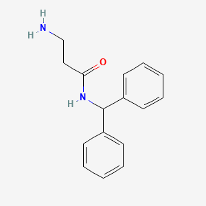 N-(diphenylmethyl)-beta-alaninamide