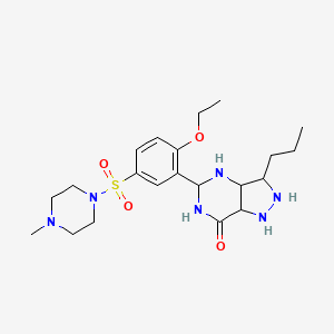 5-[2-Ethoxy-5-(4-methylpiperazin-1-yl)sulfonylphenyl]-3-propyl-1,2,3,3a,4,5,6,7a-octahydropyrazolo[4,3-d]pyrimidin-7-one