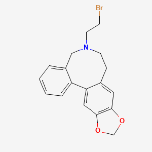 6-(beta-Bromoethyl)-10,11-methylenedioxy-5,6,7,8-tetrahydrodibenz(c,e)azocine