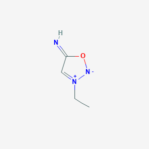 molecular formula C4H7N3O B12348311 Ethylsydnonimine 