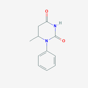 molecular formula C11H12N2O2 B12348374 6-Methyl-1-phenyl-1,3-diazinane-2,4-dione 