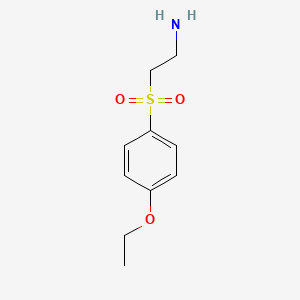 molecular formula C10H15NO3S B12348404 2-(4-Ethoxyphenylsulfonyl)ethanamine 