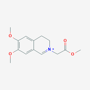 6,7-Dimethoxy-2-(2-methoxy-2-oxoethyl)-3,4-dihydroisoquinolinium