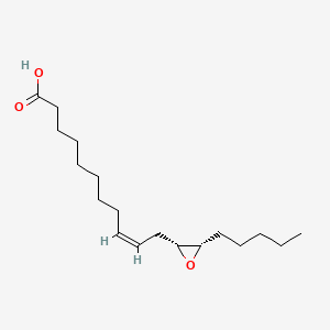 molecular formula C18H32O3 B1234845 (-)-leukotoxin B CAS No. 32381-42-3