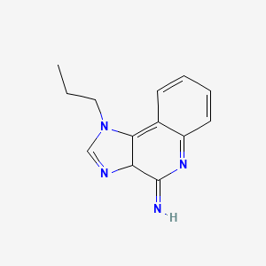 molecular formula C13H14N4 B12348459 1-propyl-3aH-imidazo[4,5-c]quinolin-4-imine 