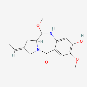 2-Ethylidene-1,2,3,10,11,11a-hexahydro-8-hydroxy-7,11-dimethoxy-5H-pyrrolo[2,1-c][1,4]benzodiazepin-5-one