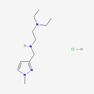 molecular formula C11H23ClN4 B12348464 N,N-diethyl-N'-[(1-methyl-1H-pyrazol-3-yl)methyl]ethane-1,2-diamine CAS No. 1856041-73-0