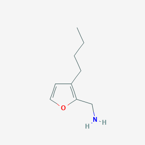 molecular formula C9H15NO B12348494 (3-Butylfuran-2-yl)methanamine 