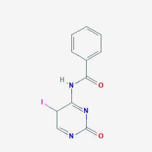 molecular formula C11H8IN3O2 B12348526 N-(5-iodo-2-oxo-5H-pyrimidin-4-yl)benzamide 