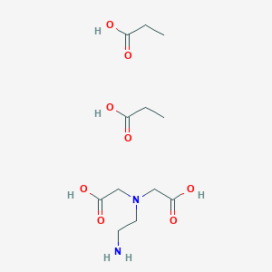 2-[(2-Aminoethyl)(carboxymethyl)amino]acetic acid; bis(propanoic acid)