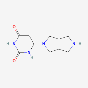 6-(2,3,3a,4,6,6a-hexahydro-1H-pyrrolo[3,4-c]pyrrol-5-yl)-1,3-diazinane-2,4-dione