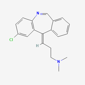 molecular formula C19H19ClN2 B1234859 2-Chloro-11-(3-dimethylaminopropylidene)morphanthridine CAS No. 39051-50-8