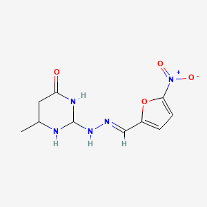 6-methyl-2-[(2E)-2-[(5-nitrofuran-2-yl)methylidene]hydrazinyl]-1,3-diazinan-4-one