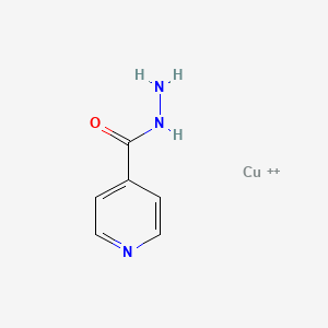 molecular formula C6H7CuN3O+2 B1234862 Cupric isonicotinohydrazide CAS No. 45885-72-1
