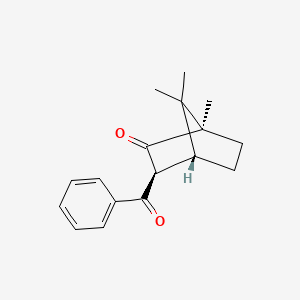 molecular formula C17H20O2 B12348654 Bicyclo[2.2.1]heptan-2-one, 3-benzoyl-1,7,7-trimethyl-, (1R,3S,4R)- 