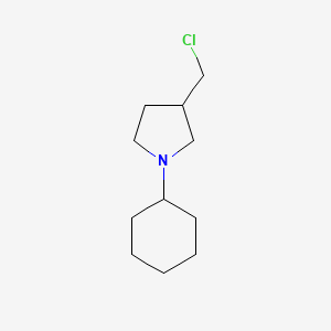 3-(Chloromethyl)-1-cyclohexylpyrrolidine