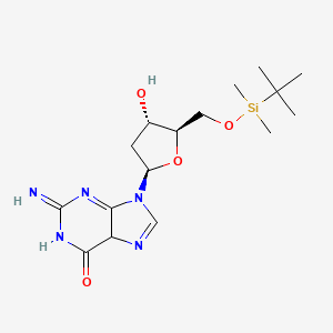 9-[(2R,4S,5R)-5-[[tert-butyl(dimethyl)silyl]oxymethyl]-4-hydroxyoxolan-2-yl]-2-imino-5H-purin-6-one