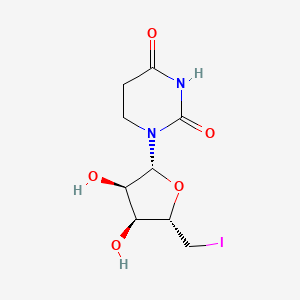 1-[(2R,3R,4S,5S)-3,4-dihydroxy-5-(iodomethyl)oxolan-2-yl]-1,3-diazinane-2,4-dione