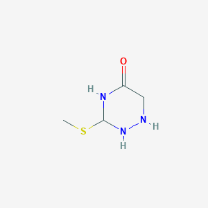 1,2,4-Triazin-5(2H)-one, 3-(methylthio)-