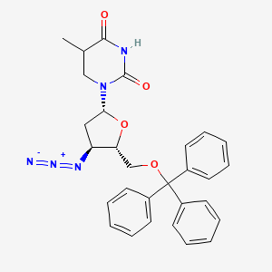 1-[(2R,4S,5S)-4-azido-5-(trityloxymethyl)oxolan-2-yl]-5-methyl-1,3-diazinane-2,4-dione