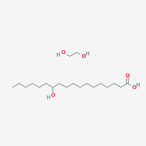 molecular formula C20H42O5 B12348744 Ethane-1,2-diol;12-hydroxyoctadecanoic acid 