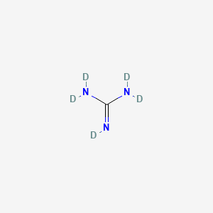 molecular formula CH5N3 B12348757 Guanidine-d5 deuteriochloride 