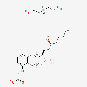 molecular formula C27H45NO7 B12348784 Treprostinil (diethanolamine salt) 