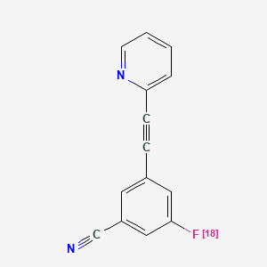 molecular formula C14H7FN2 B1234879 F-Peb F-18 CAS No. 686768-17-2
