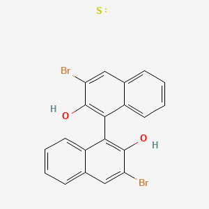 molecular formula C20H12Br2O2S B12348880 [1,1'-Binaphthalene]-2,2'-diol, 3,3'-dibromo-, (1S)- 