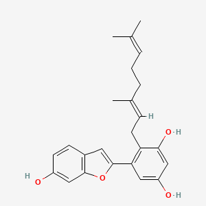 molecular formula C24H26O4 B1234894 Albafuran A CAS No. 84323-14-8