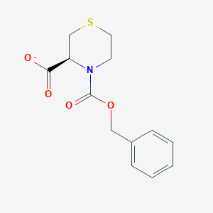 molecular formula C13H14NO4S- B12348951 (3S)-4-phenylmethoxycarbonylthiomorpholine-3-carboxylate 