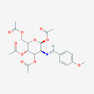 molecular formula C22H27NO10 B12348970 2-(4-Methoxybenzylidene)imino-2-deoxy-1,3,4,6-Tetra-O-acetyl-beta-D-glucopyranose 