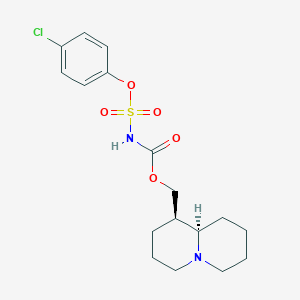 (1R,9aR)-octahydro-2H-quinolizin-1-ylmethyl (4-chlorophenoxy)sulfonylcarbamate