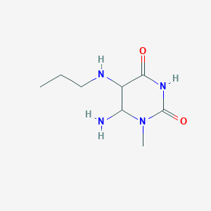 6-Amino-1-methyl-5-(propylamino)-1,3-diazinane-2,4-dione