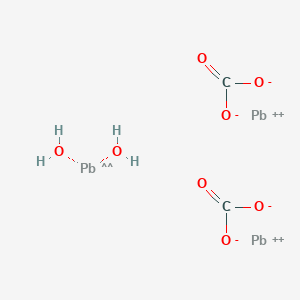 molecular formula C2H4O8Pb3 B12349054 Lead(ii)carbonate basic 