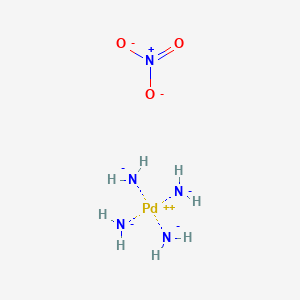 molecular formula H8N5O3Pd-3 B12349063 Azanide;palladium(2+);nitrate 