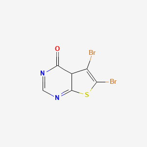 5,6-dibromo-4aH-thieno[2,3-d]pyrimidin-4-one