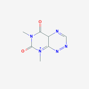 6,8-dimethyl-4aH-pyrimido[5,4-e][1,2,4]triazin-8-ium-5,7-dione