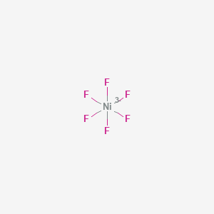 molecular formula F6Ni-3 B1234910 Hexafluoronickelate(3-) 